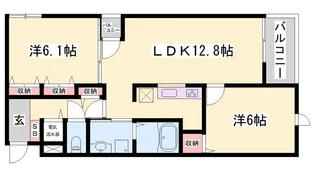 サンリット・レジデンス【1階】の間取り