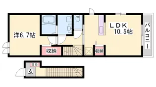 グランアウローラⅥ【2階】の間取り