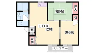 第二ハイネス【2階】の間取り