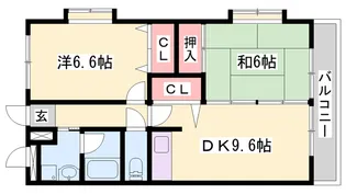 ノーブル・ヴィレッジ【1階】の間取り