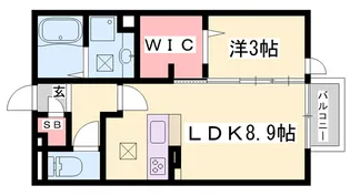ルクプルFⅡ【1階】の間取り
