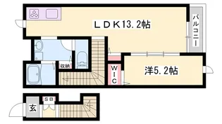 元町ハウス【2階】の間取り