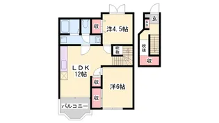 アメニティー北平野A【2階】の間取り