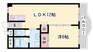 インタービレッジ南今宿【8階】の間取り