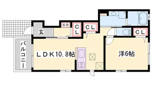カーサクリアネス【1階】の間取り