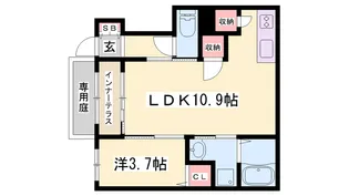 コントレイル糸引【1階】の間取り