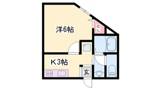 リープラス青山北【2階】の間取り
