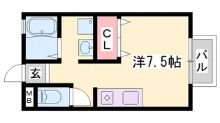 メゾンドール【203号室】の間取り