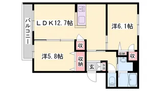 エフ・メゾン【3階】の間取り