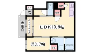 コントレイル糸引【1階】の間取り
