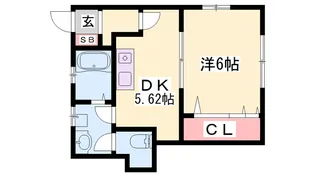 カーサ・リーラ・エビス【1階】の間取り
