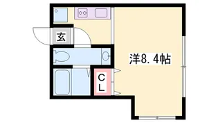 ブルースター【103号室】の間取り