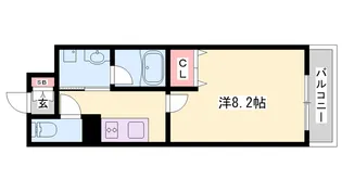 LEMIZE手柄【205号室】の間取り