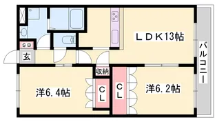 アルカディアA棟【1階】の間取り
