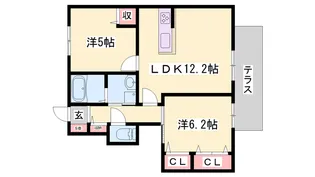 MAST COURT加古川南【E102号室】の間取り