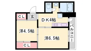 ヴィラナリー上郡1号棟【5階】の間取り