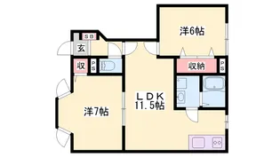 カーペンターⅡ【1階】の間取り