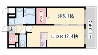 EXCIA東姫路駅前【5階】の間取り