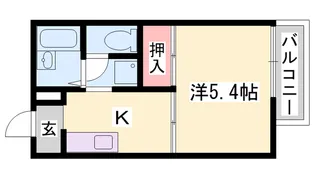 ヴィラ カメリア【1階】の間取り