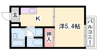 ヴィラ カメリア【1階】の間取り