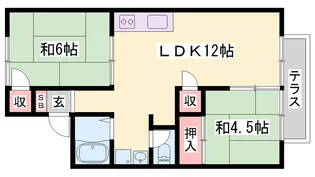 ファミール藤井【1階】の間取り