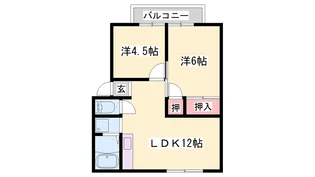 ラトゥール広畑【2階】の間取り
