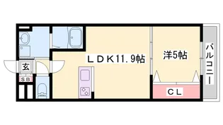 グレイスリンデンバンⅤ【1階】の間取り
