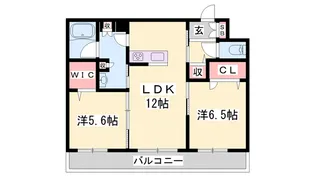 シャーメゾン田寺東【2階】の間取り