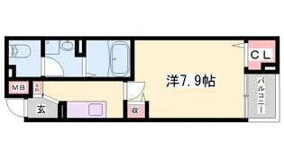 1Kの間取り画像