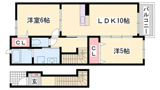 クライネス ドルフ【2階】の間取り
