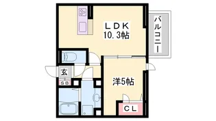 D’s駅南大路【2階】の間取り
