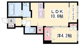 グランディール【1階】の間取り
