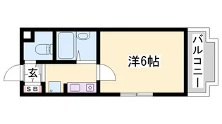 シャトー姫路【3階】の間取り