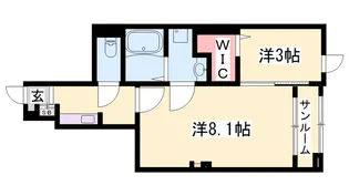 NobleⅡ【1階】の間取り
