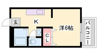 ビーライン松本【1階】の間取り