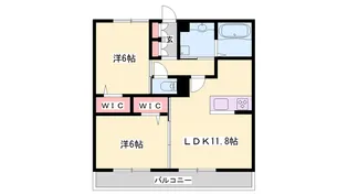 ラ グリシーヌ青山【3階】の間取り