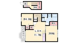 フォレストK A【2階】の間取り
