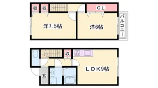 ローヤルライフ【1階】の間取り