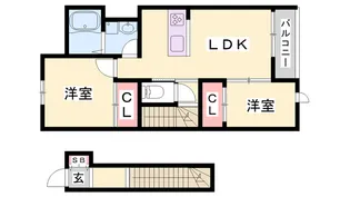 アイメゾンライブ【2階】の間取り