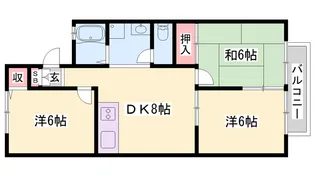 シャルムコート【203号室】の間取り