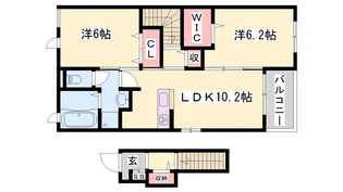 ラティオス【2階】の間取り