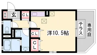 エクセルハイム【1階】の間取り