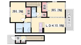 MAST COURT新野辺【2階】の間取り