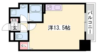 レジデンスh忍町【9階】の間取り