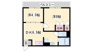 コーポTMYⅡ【204号室】の間取り