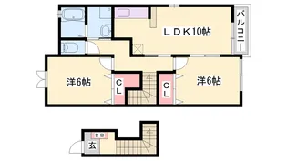 カモミールⅡ【2階】の間取り