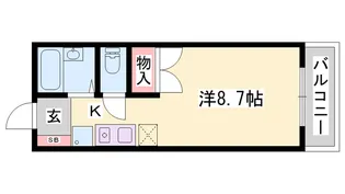 Rinky Garden【101号室】の間取り