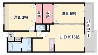 エムグレイス【1階】の間取り