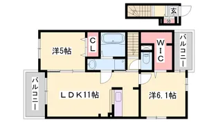エピナールⅡ【2階】の間取り