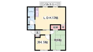 カサベルデ南山Ⅰ【1階】の間取り